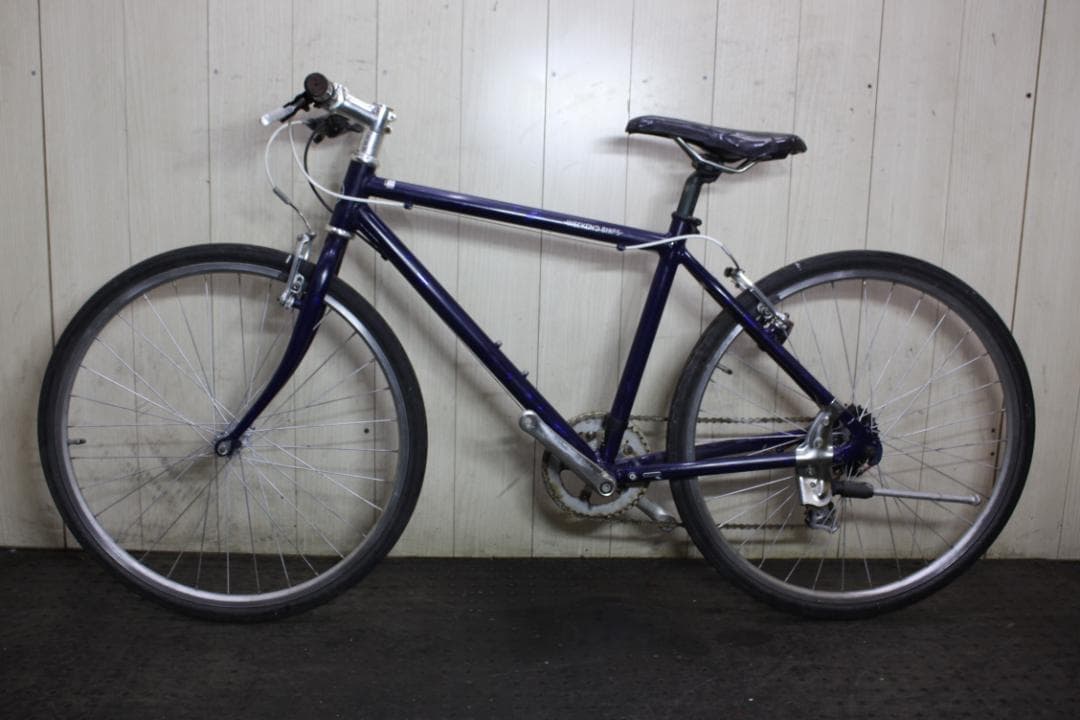 あさひ製WEEKEND アルミ 26型 シマノ7速 440mm BLUEクロス