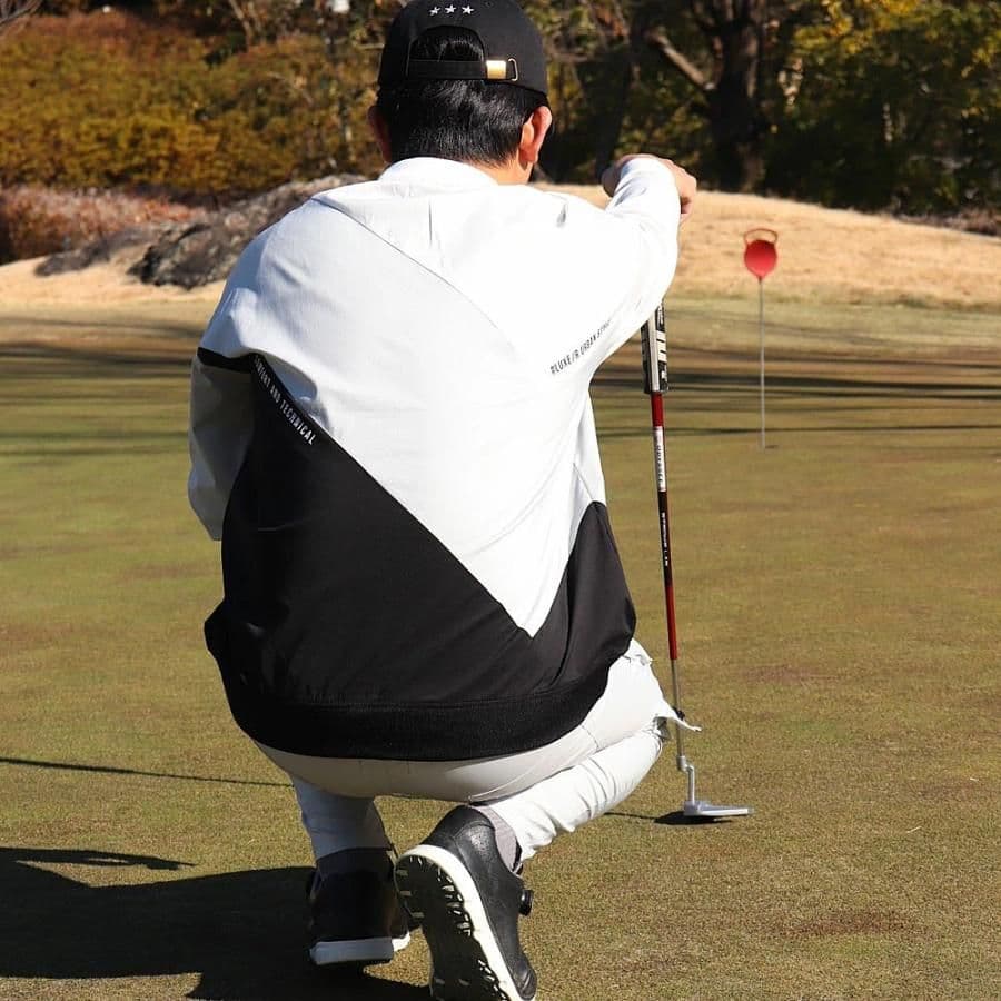 LUXE/R GOLF ストレッチ布帛プルオーバー 45933WHL