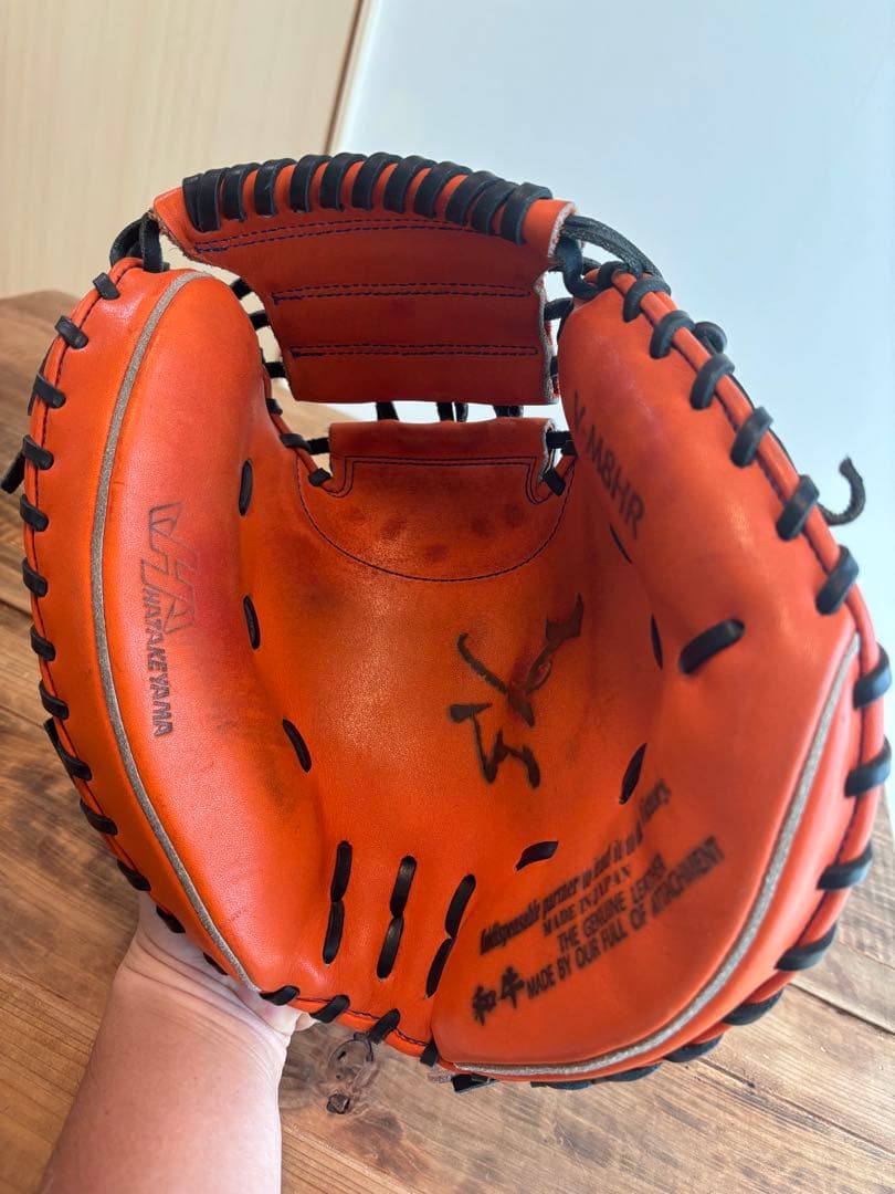 ハタケヤマ硬式キャッチャーミット　捕手　右投げ　V-M8HR
