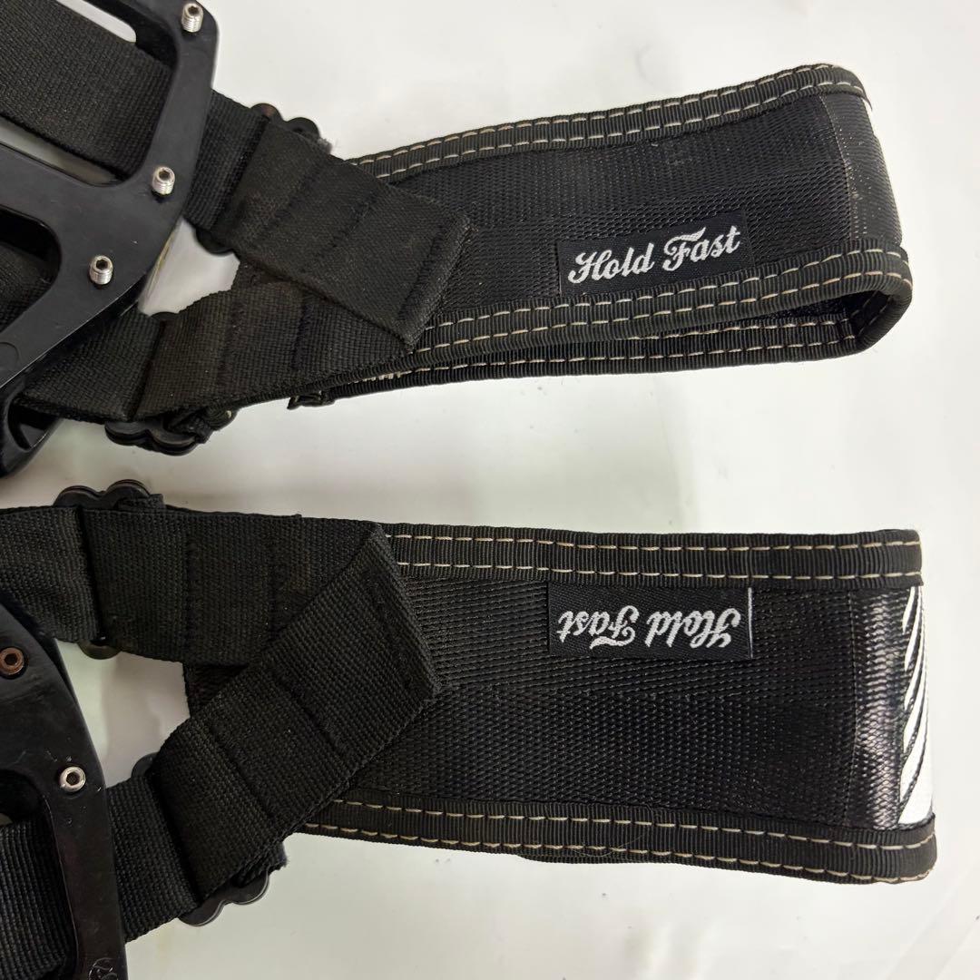 DMR BIKES V12 ペダル ブラック Hold fastストラップ付き
