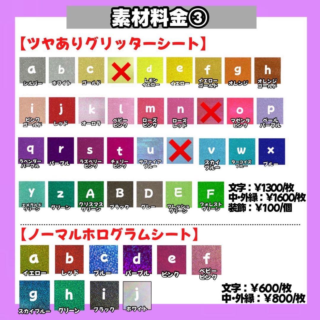うちわ文字　文字パネル