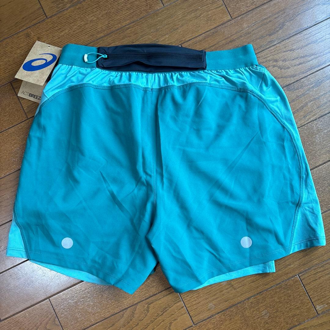 【新品】アシックス　ランニングパンツ　ROAD 2N1 5IN SHORT M