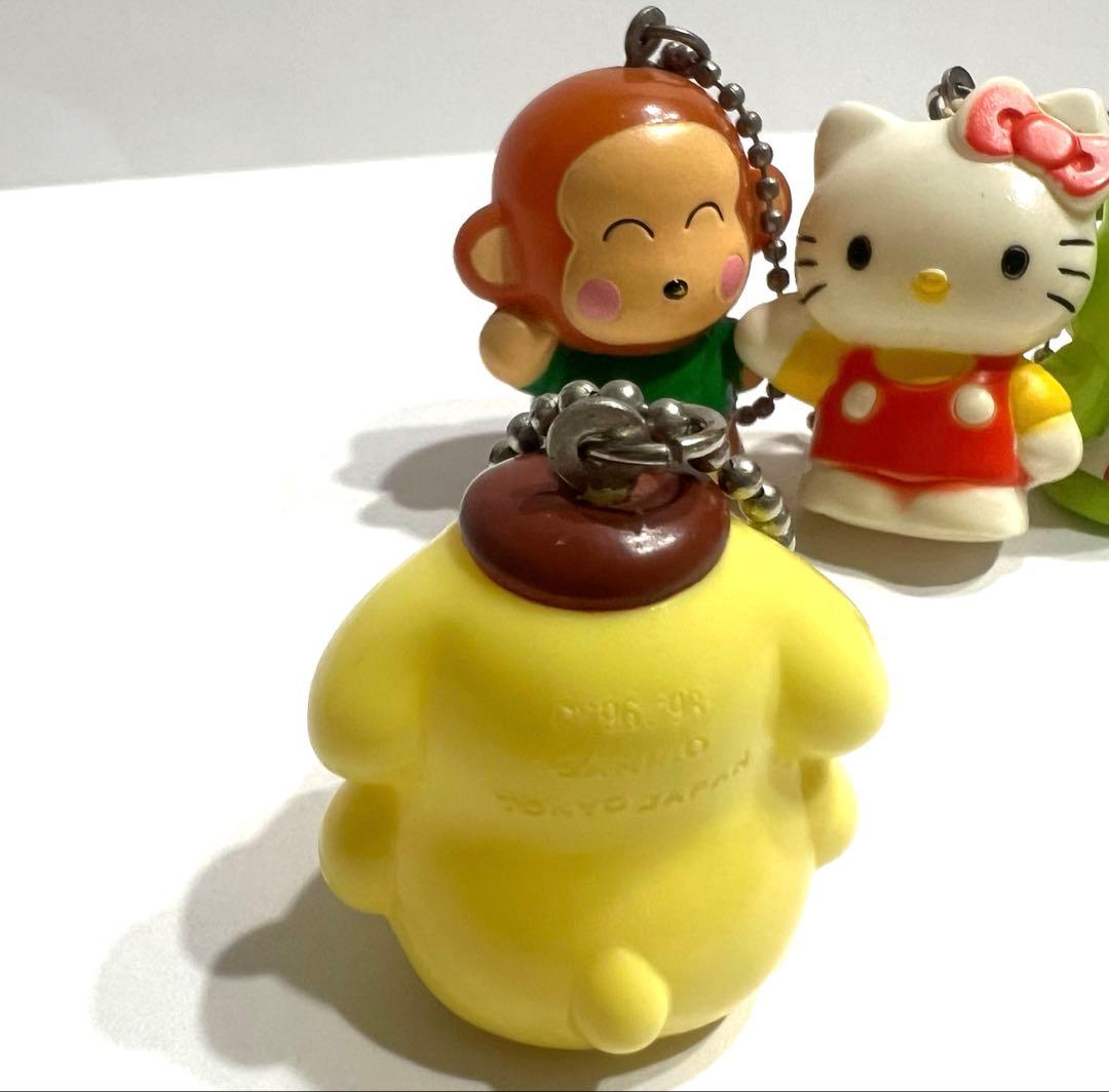 平成レトロ　昔なつかしい　サンリオ　キャラクター　ソフビ　フィギュアキーホルダー