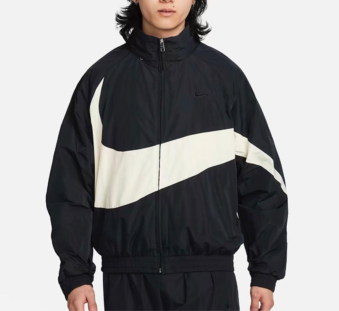 新品　完売　アイボリー　XLサイズ　NIKE ビッグスウッシュ セットアップ