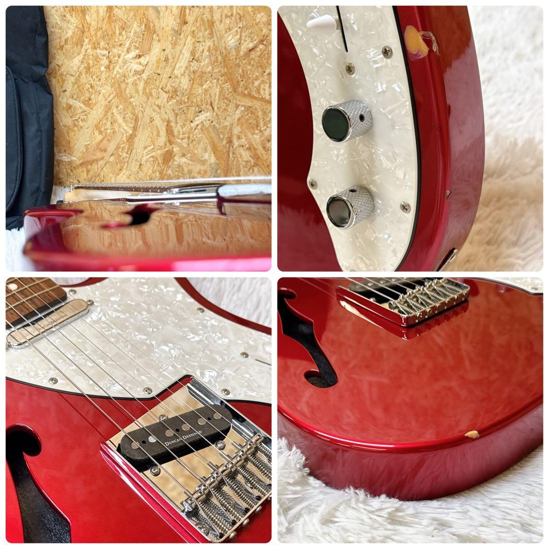 Squier by Fender テレキャスター シンライン レッド フェンダー