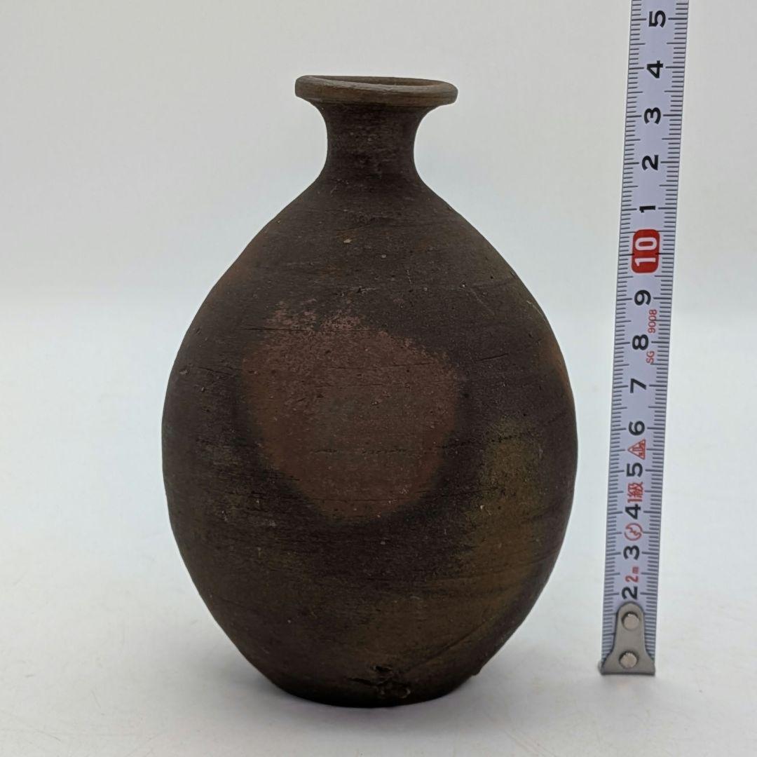 人間国宝 藤原啓 備前焼 徳利 敬介識箱共布栞 とっくり 酒器 食器 容器 在銘