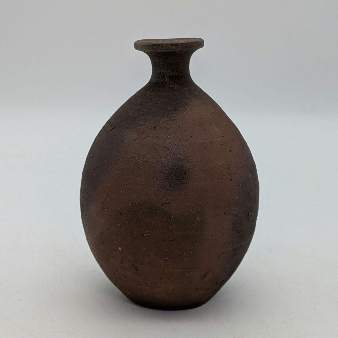 人間国宝 藤原啓 備前焼 徳利 敬介識箱共布栞 とっくり 酒器 食器 容器 在銘