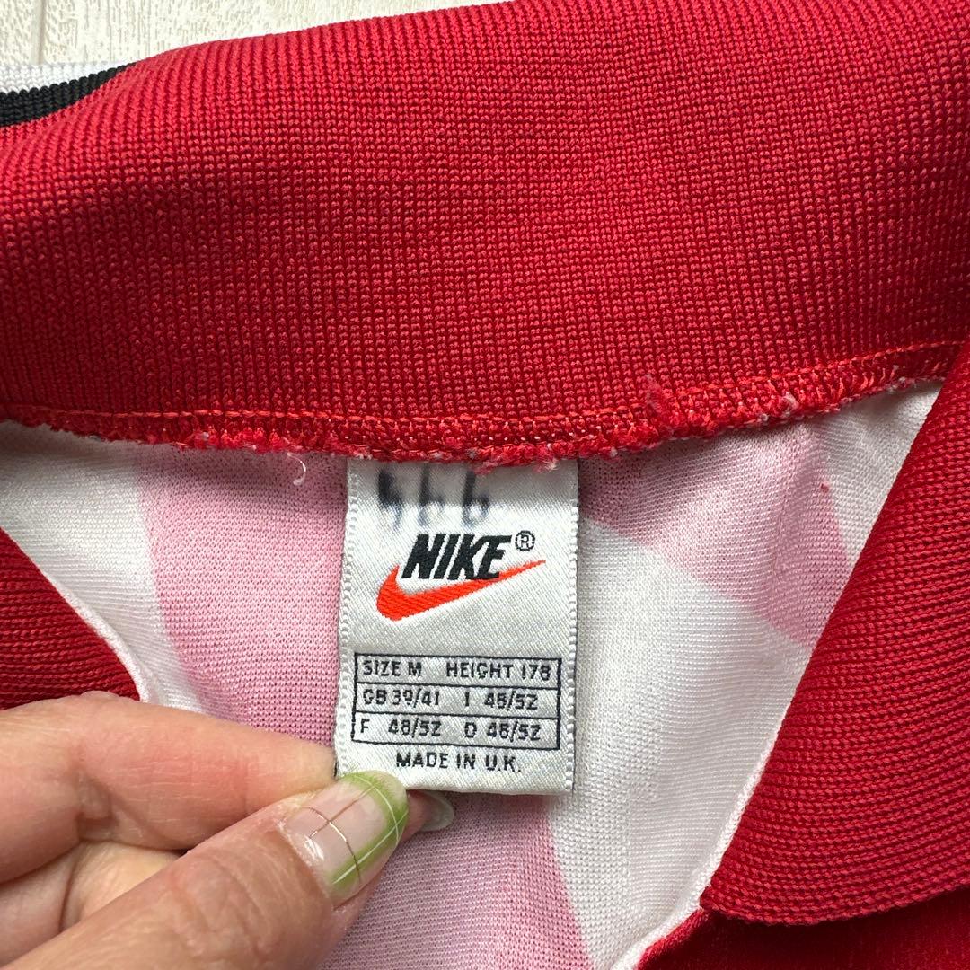 90s NIKEヴィンテージゲームシャツM 銀タグ英国製