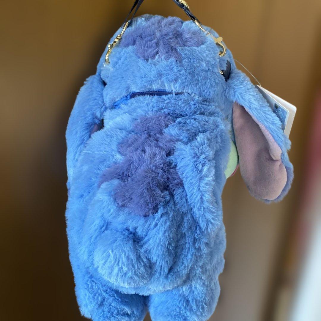 上海ディズニー正規品　スティッチ　ぬいぐるみポシェットショルダーバッグ