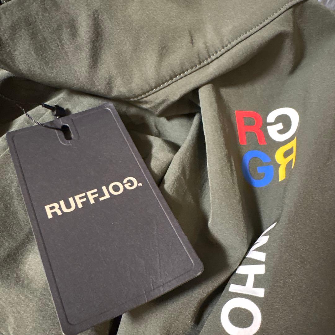 カーキM 完売品ラフロッグZOZO限定RUFFLOG ハーフジッププルオーバー