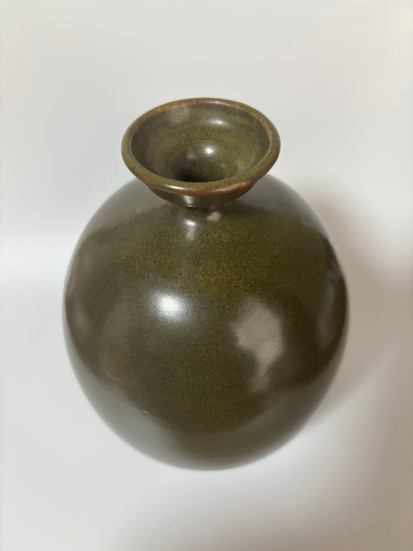 苗代川焼　薩摩焼　沈壽官　壽官　花入　徳利　高さ18cm×幅13cm