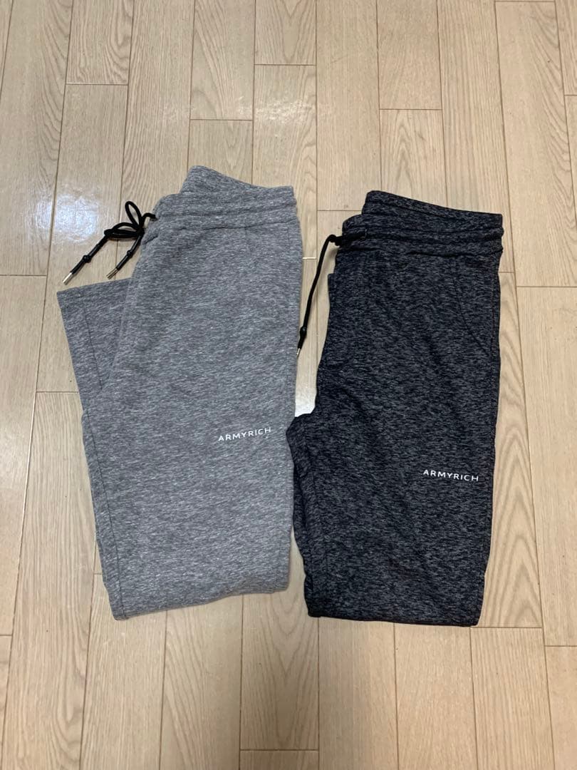 ARMYRICH スリムフィットジャージパンツ 2色セット