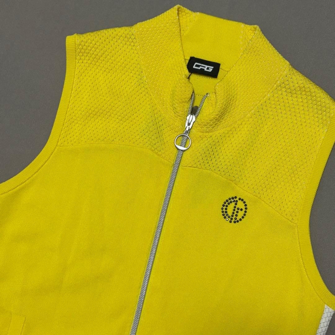 CPG GOLFジーピージー メッシュニットベスト&スカート上下セットアップ M