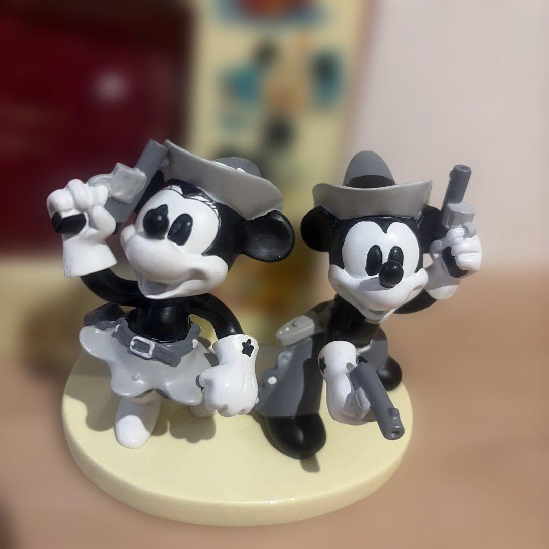 ディズニー ミッキー　ミニー　カウボーイ 二丁拳銃 ビンテージ