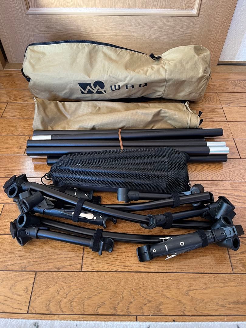【未使用】WAQ コット タン色 収納バッグ付き
