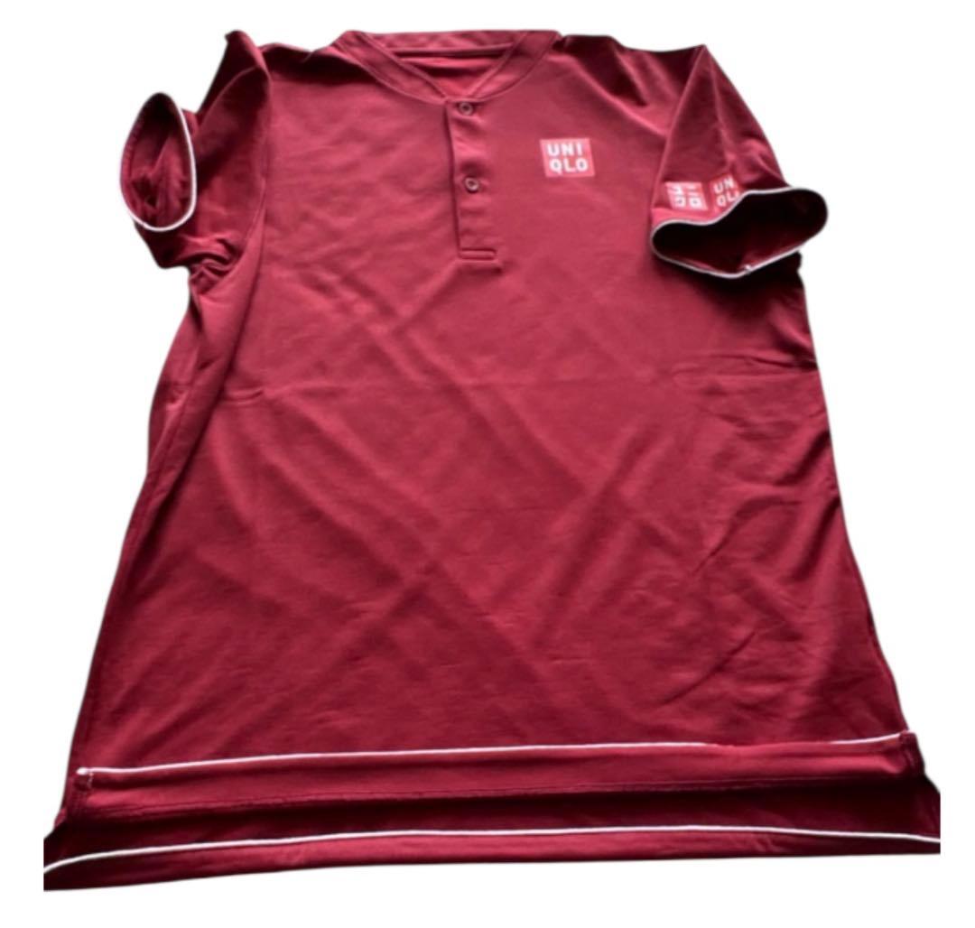 希少 UNIQLO フェデラー着用モデル ユニクロ テニス ゲームシャツ　L