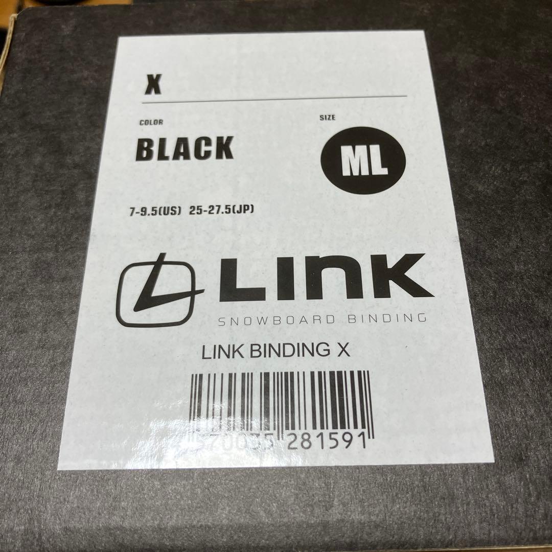 LINK スノーボード ビンディング ブラック　X
