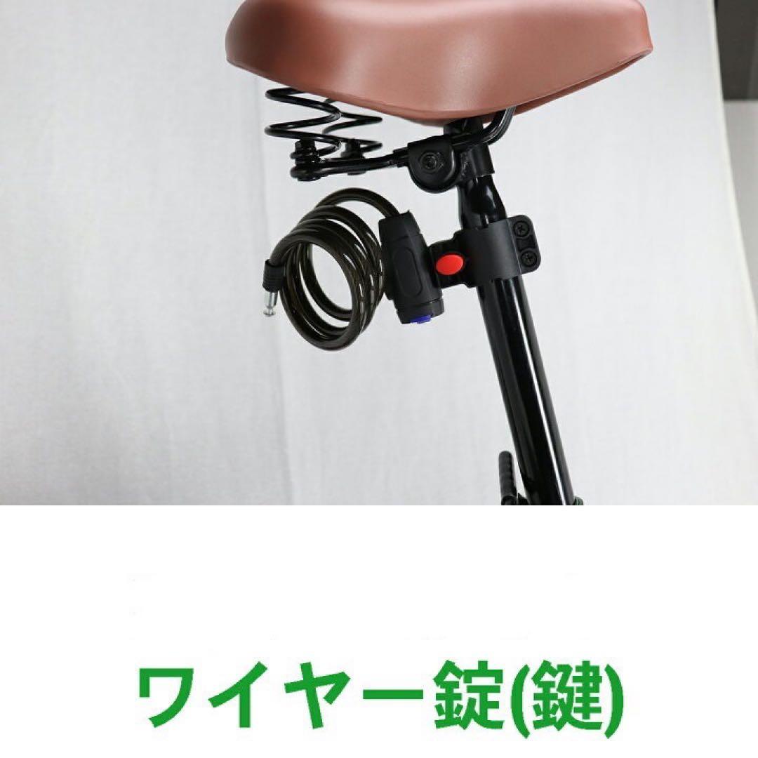 新入荷 折りたたみ 自転車 20インチ シマノ 6段変速　ブラック　カゴ鍵