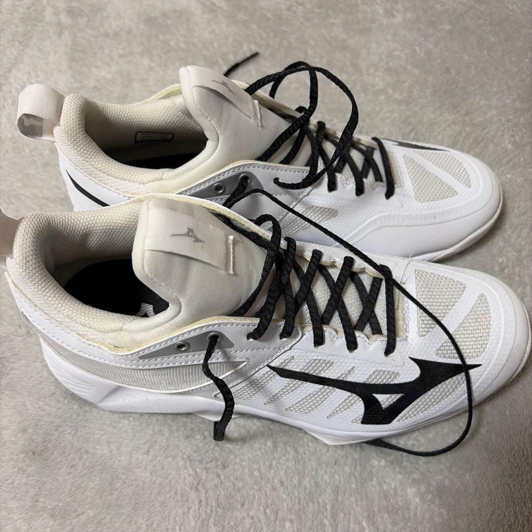 Mizuno バレーボールシューズ ホワイト/ブラック25.0cm