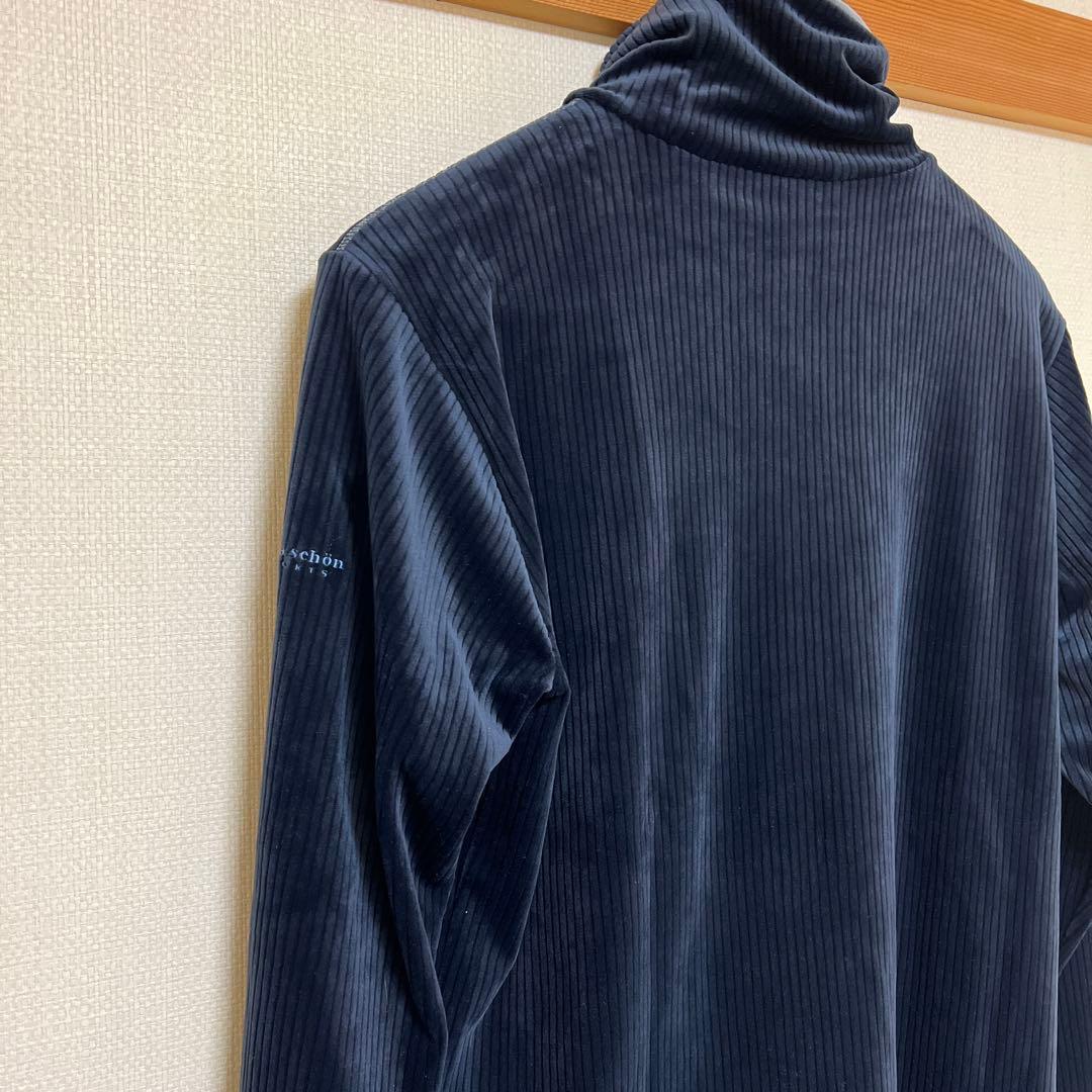 ミラショーンスポーツ　ゴルフ　メンズ　タートルネック　長袖　XL（LL） 紺