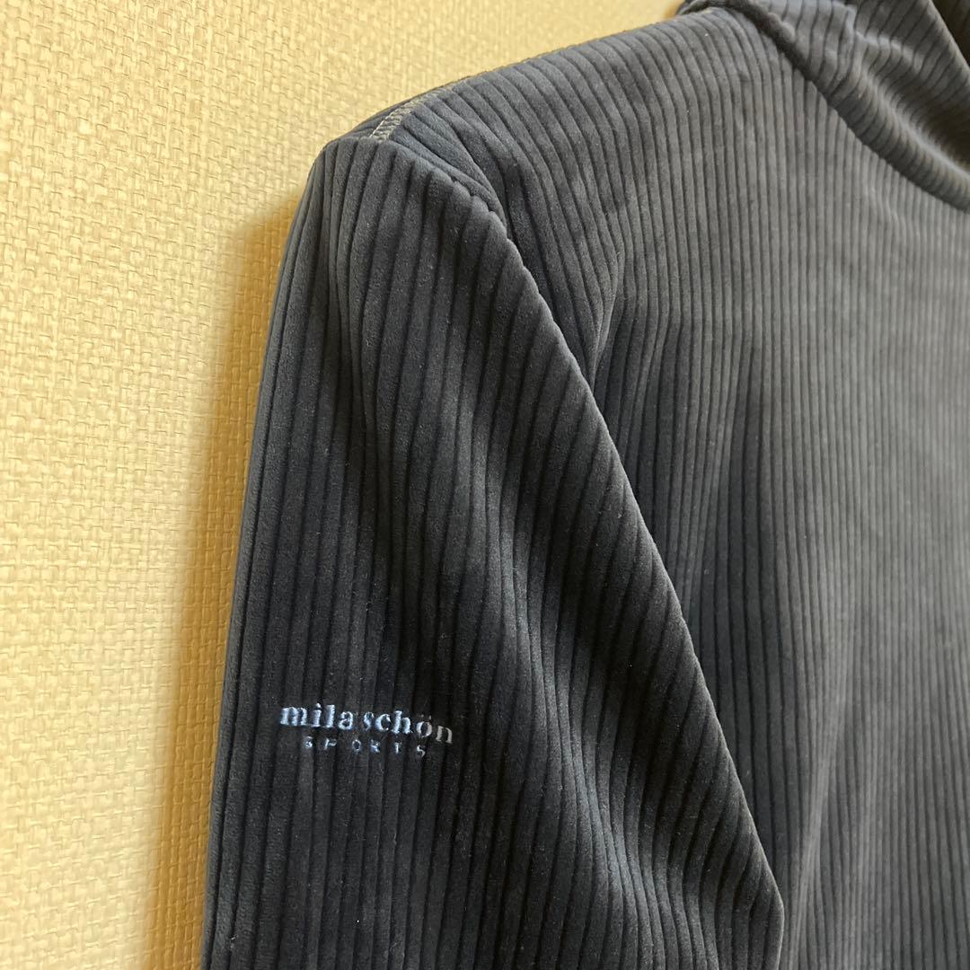 ミラショーンスポーツ　ゴルフ　メンズ　タートルネック　長袖　XL（LL） 紺