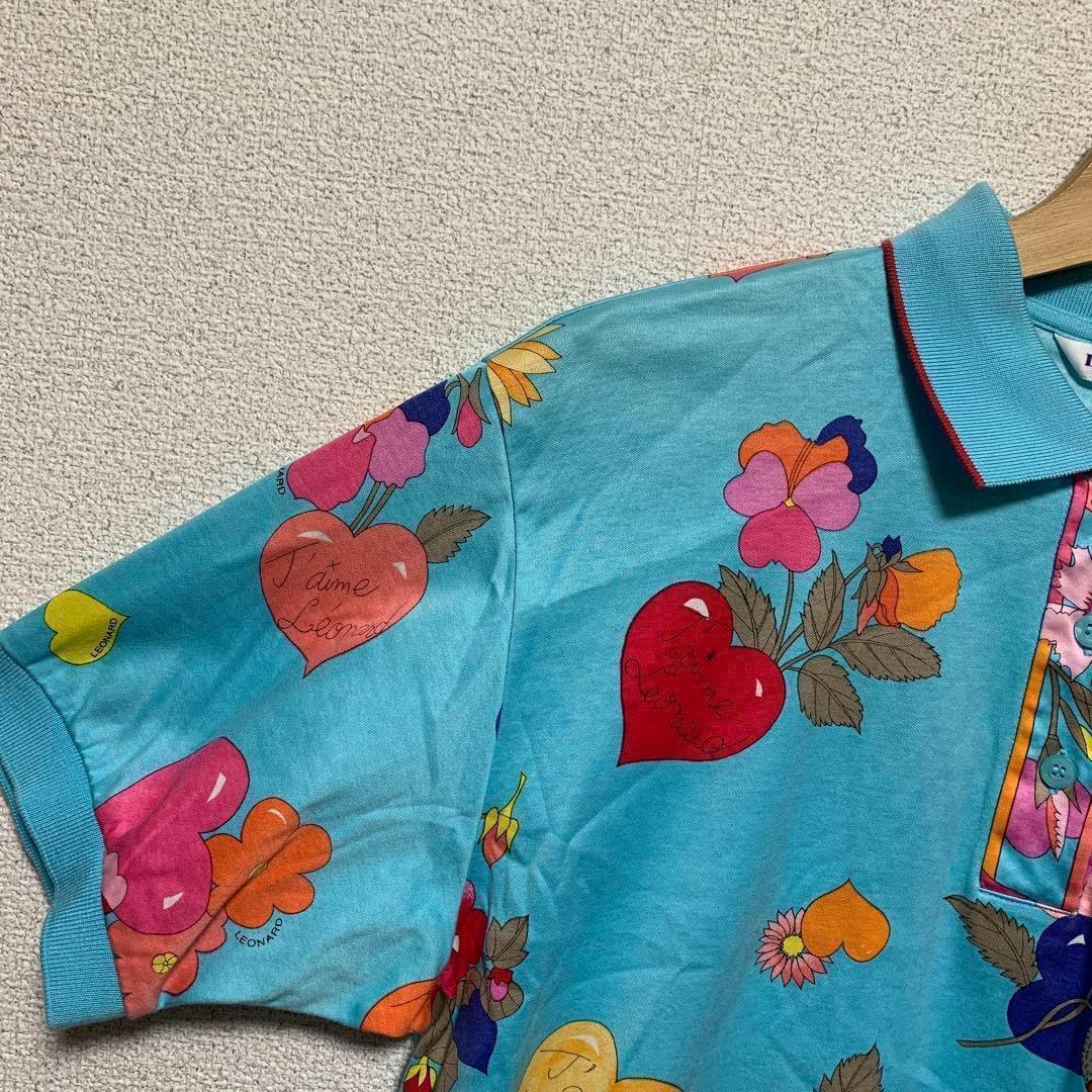 LEONARD フラワー Flower ブルー heart セレブ 高級 ゴルフ