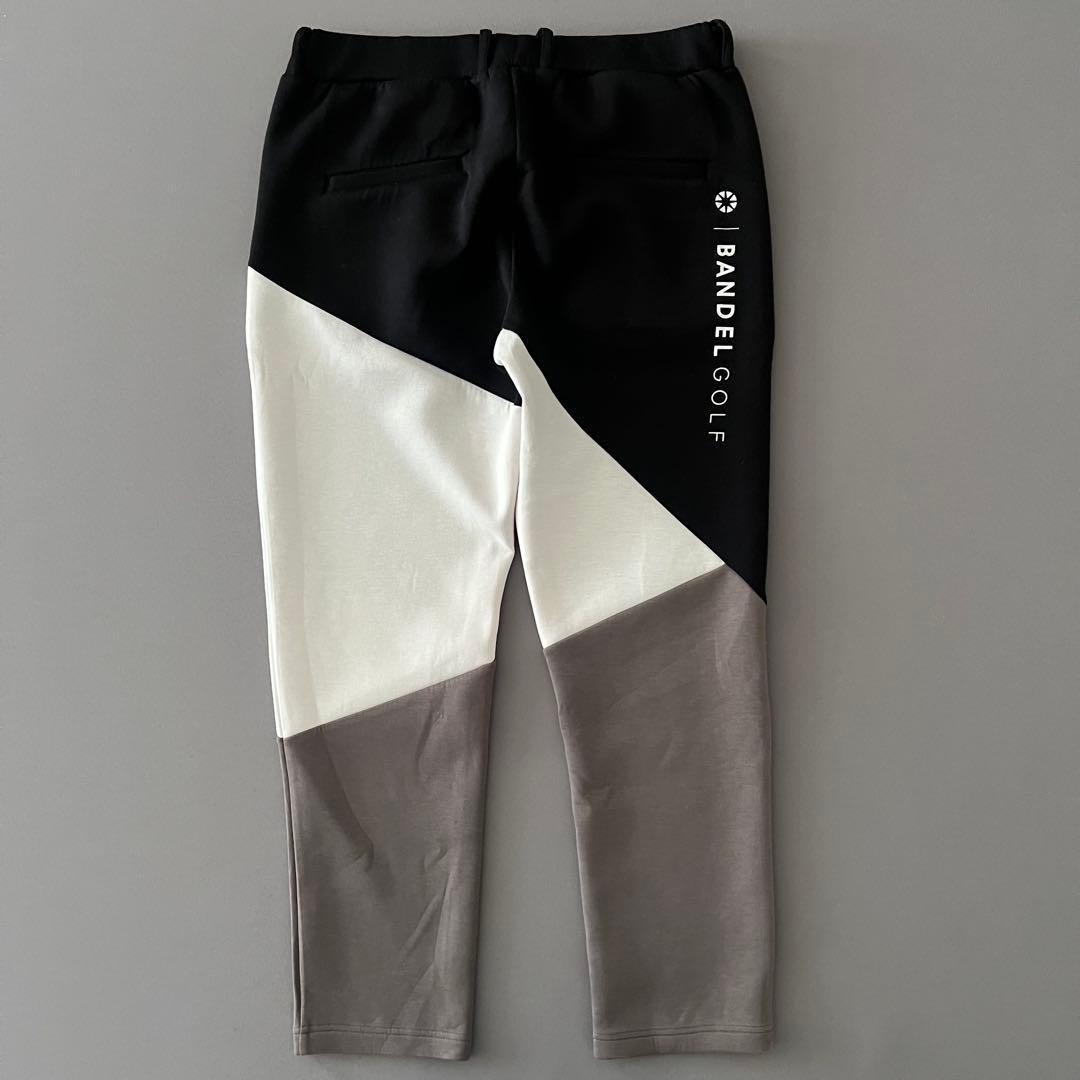 【美品】BANDEL GOLF メンズパンツ 黒/白カラー