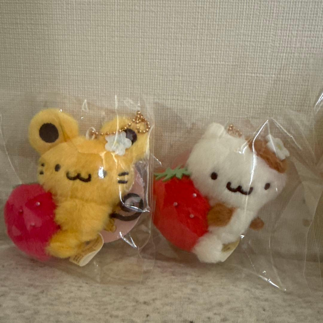 ポムポムプリン むにゅぐるみ いちごフレンズ マスコット ぬいぐるみ3種類セット