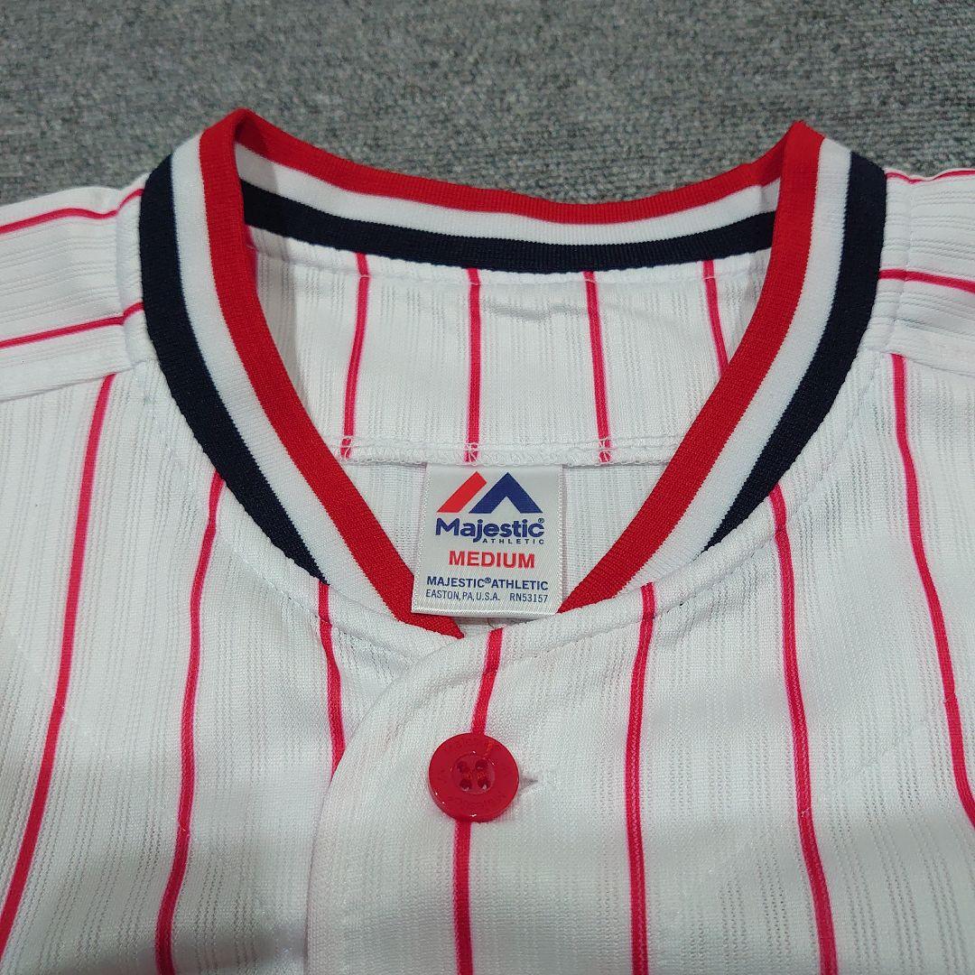【美品】東京ヤクルトスワローズ 長岡 レプリカユニフォーム ホーム Мサイズ