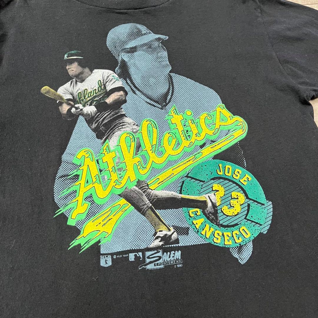 USA製 90s ヴィンテージ アスレチックス ホセ・カンセコ Tシャツ