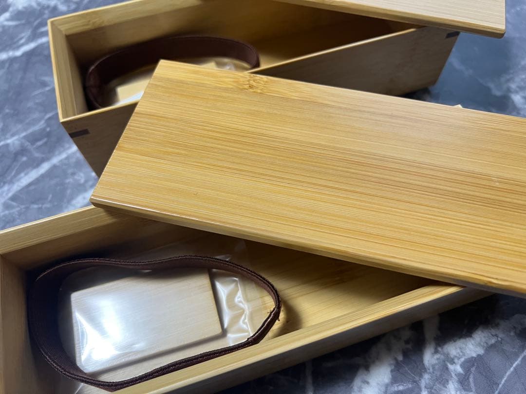 天然木製弁当箱2個セット