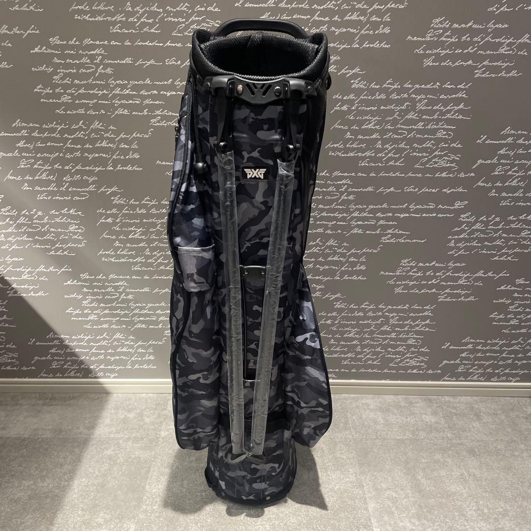 【良品】　PXGキャディバック 迷彩柄 スタンド機能 超軽量