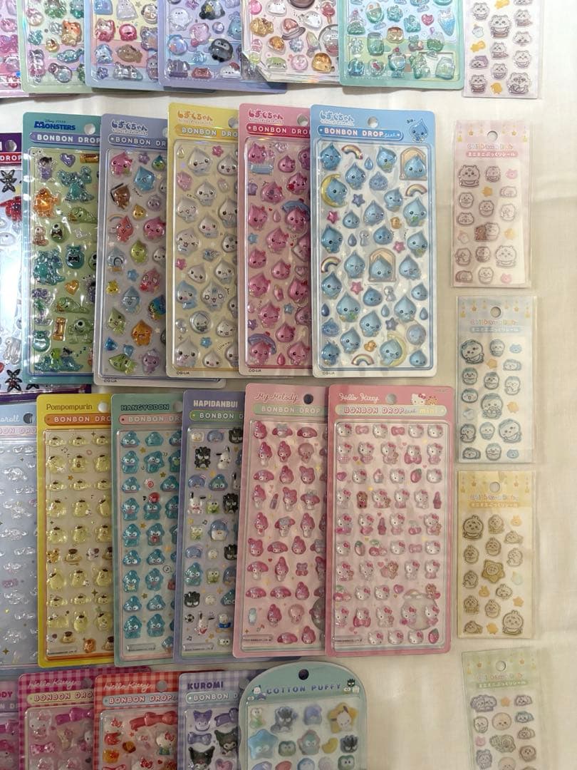 ボンボンドロップシール ボンドロ うるちゅる 等シール まとめ売り 計55点
