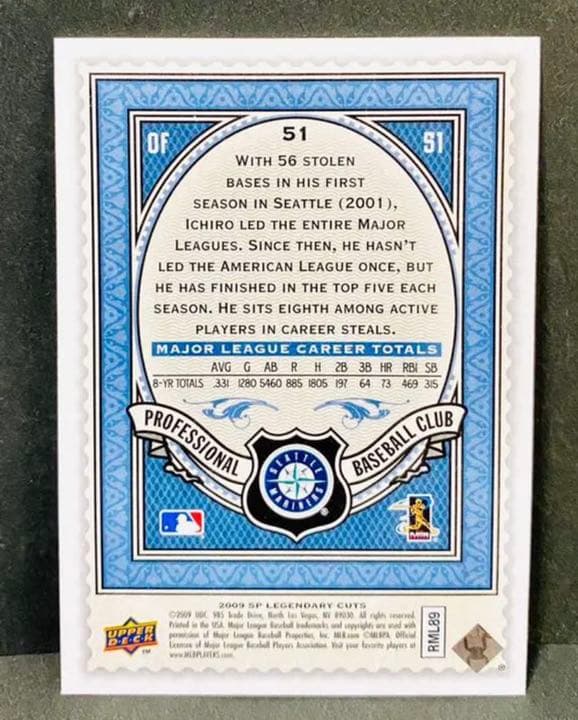 シアトルマリナーズ時代　イチロー　アッパーデックカード