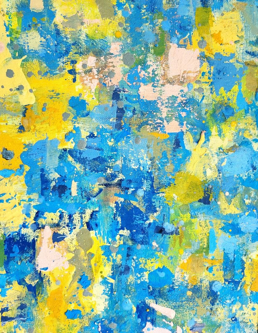 イン・ザ・パラダイス / 抽象画 77×56㎝ B2 額縁セット 原画 モダン