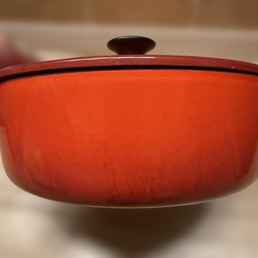 LE CREUSET 赤 両手鍋 22cm