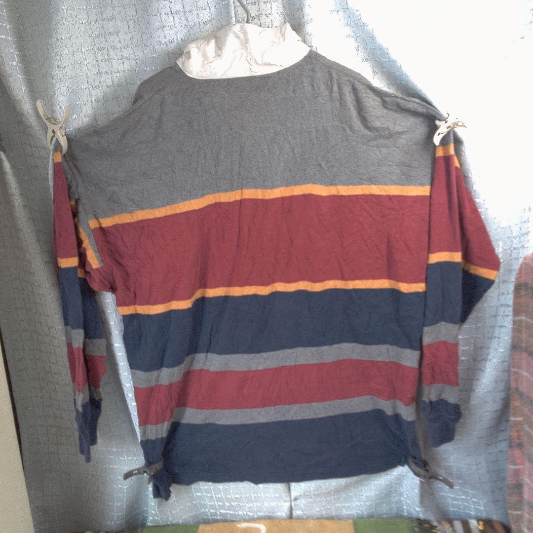 SPORTSHOP ラガーシャツ XL 古着 穴