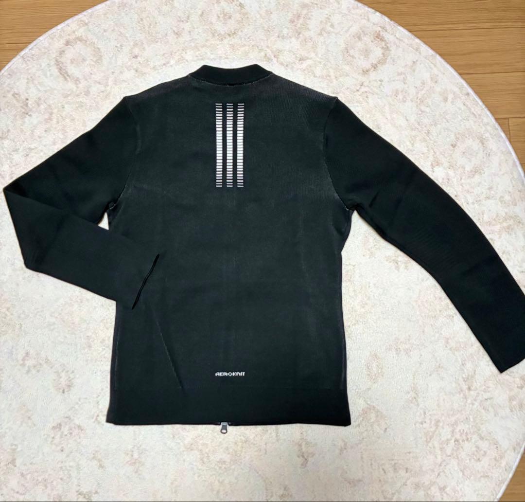 新品★アディダスゴルフ AEROKNIT セットアップ Mサイズ 白黒 撥水
