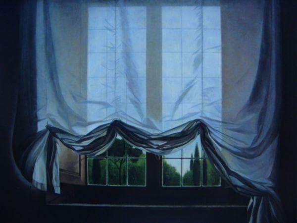 久野 和洋 【修道院の朝】 希少画集画、状態良好、新品高級額装付