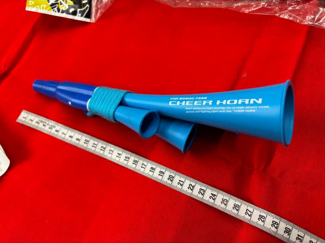 [希少品] 応援グッズ　チアホーン　プラ製　4連　新品・未使用※値下げ不可