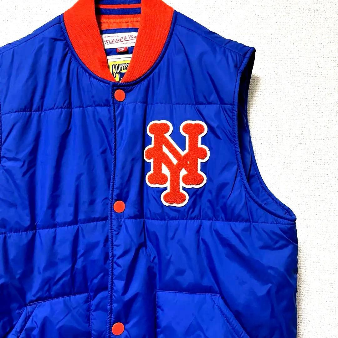 ⭐︎美品ニューヨークメッツMitchell & Ness ベスト中綿MサイズMLB