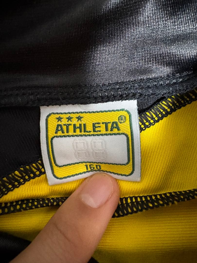 [ばっこ] ATHLETA ジャージ 黒/黄 上下セット