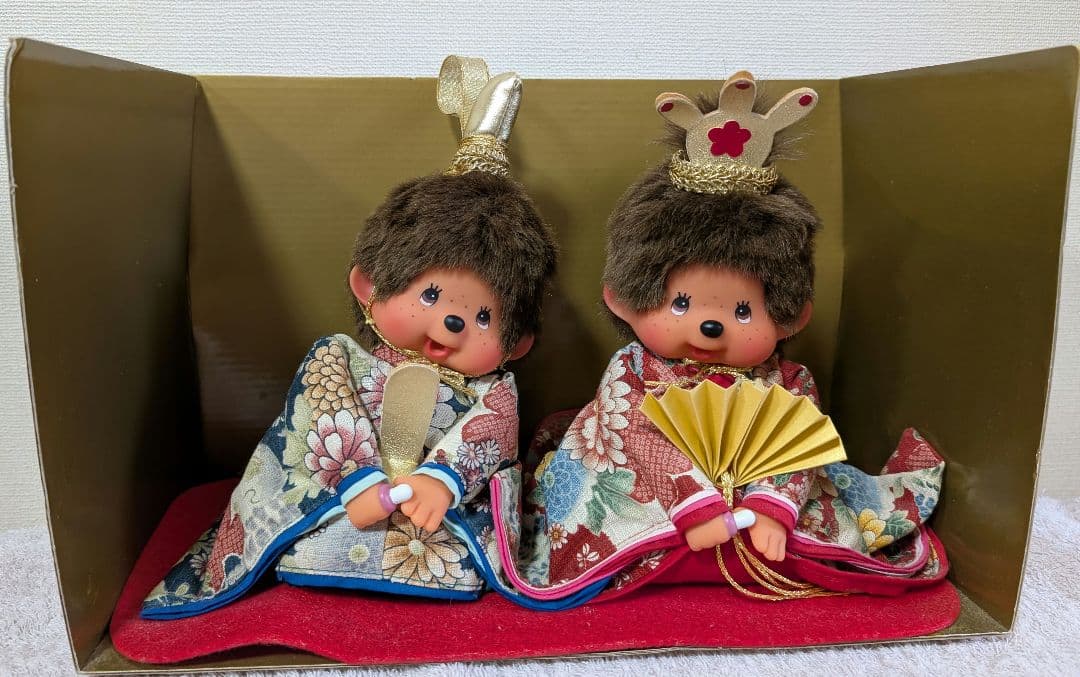モンチッチひな祭り 人形セット 男雛 女雛