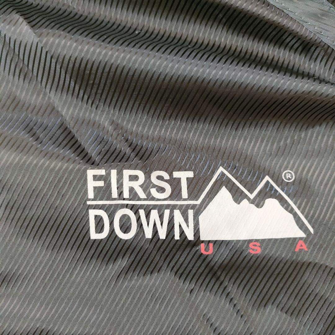 【新品】FIRST DOWN ロングベンチコート ボア ブラック