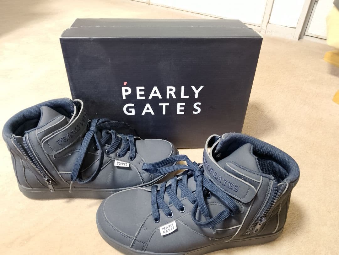 PEARLY GATES ハイカットシューズ 　ネイビー