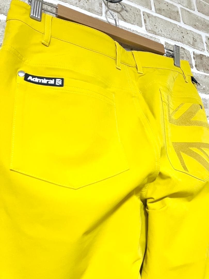 【早い者勝ち❣️】新品 アドミラルゴルフ メンズ ゴルフパンツ M イエロー 黄
