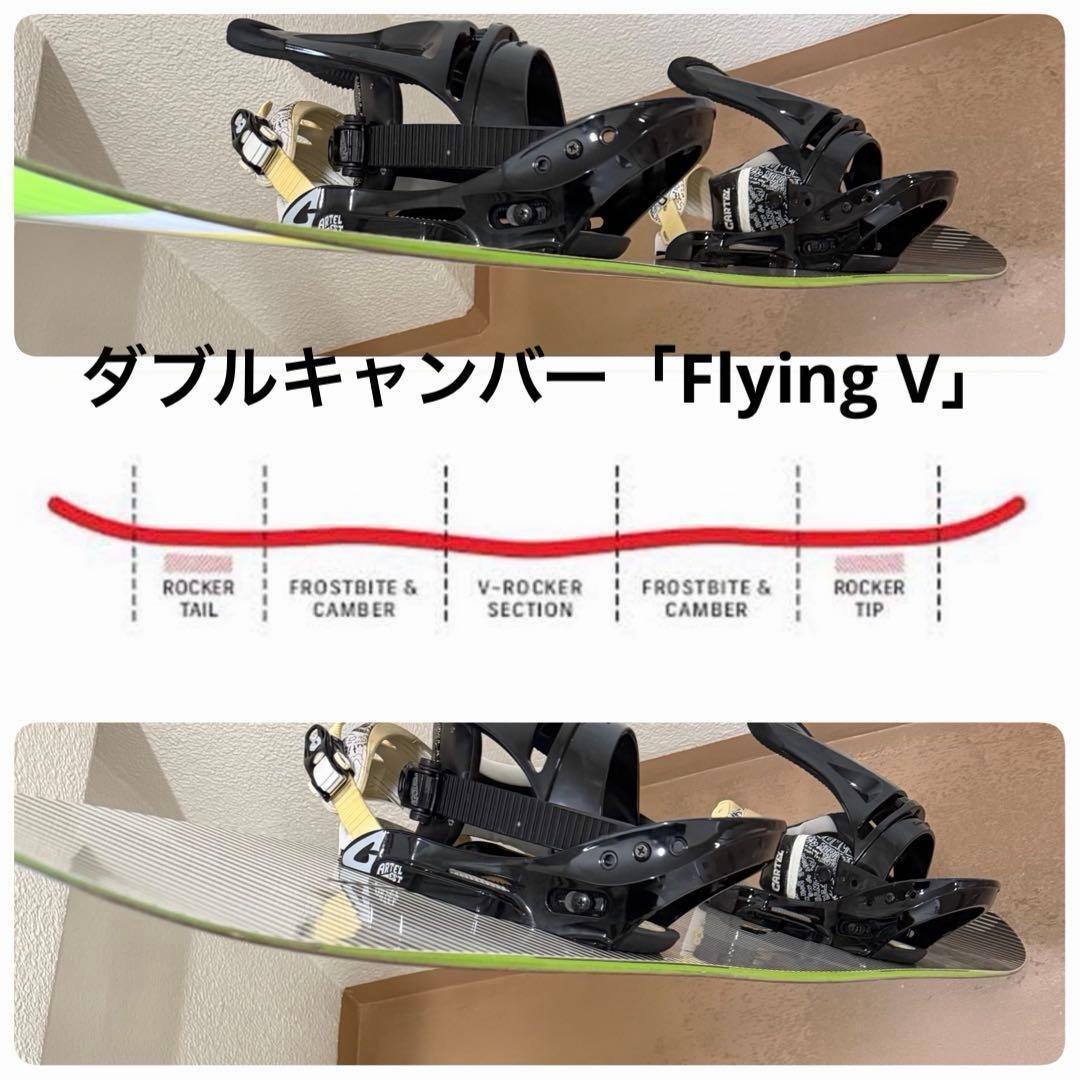 パウダーや地形をパークに！ BURTON ダブルキャンバー シャーロック 154