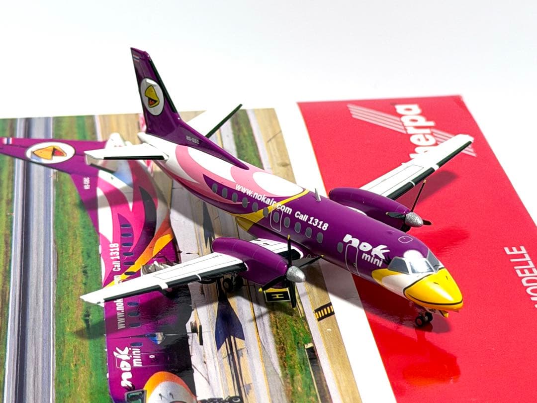 航空機・ヘリコプター herpa 1/200 Saab340 Nok mini (Nok air)