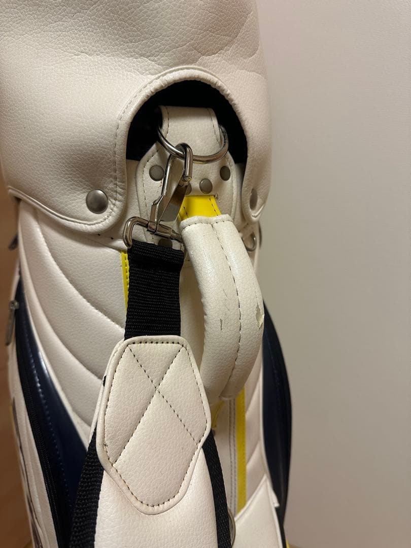 Titleist キャディバッグ ホワイト/ネイビー/イエロー