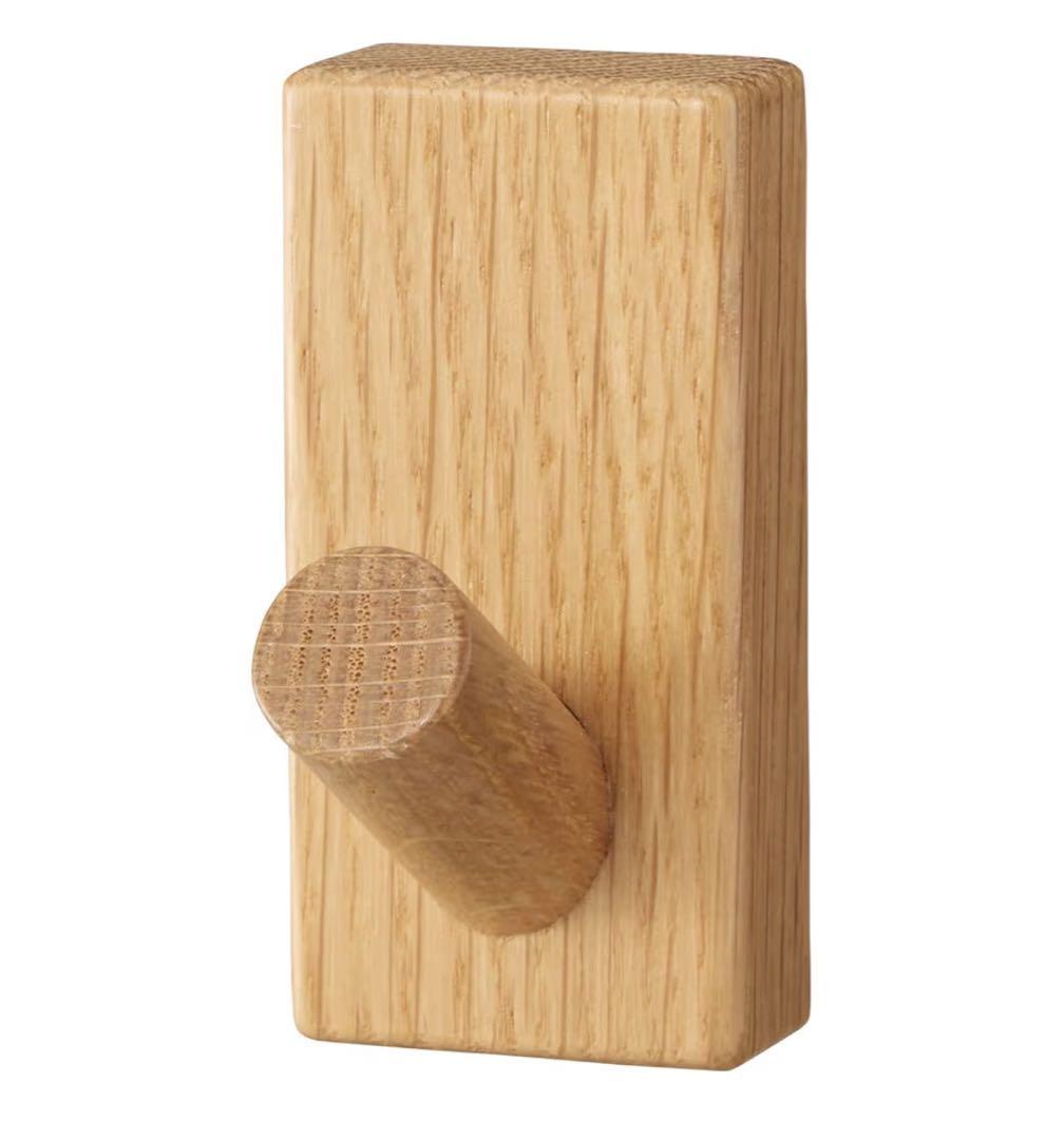 木製ウォールフックセット　8個　MUJI 定価1100円（1個、税込）